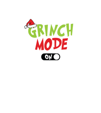 Grinch Mode model alb pe tricou