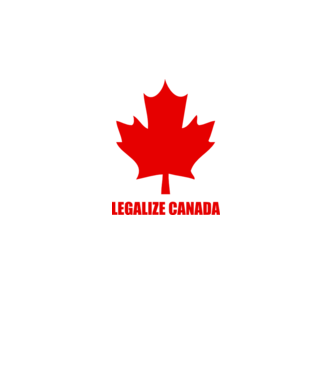 Legalize Canada model alb pe tricou