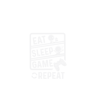 Eat sleep game repeat model negru pe tricou