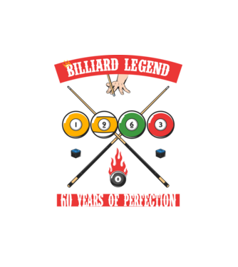 Billiard legend born in 1963 model alb pe tricou