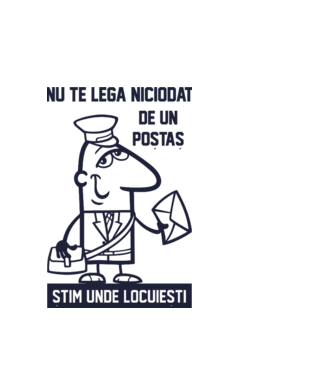 nu te lega niciodată de un poștaș. Știm unde locuiești model alb pe tricou