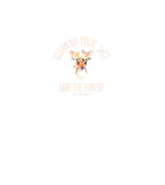 Clean up your shit model negru pe tricou