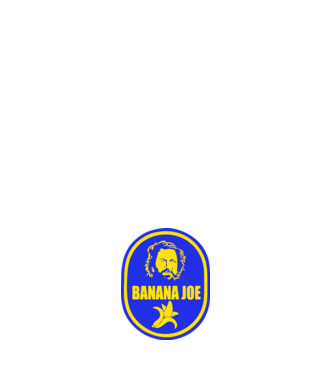Banana Joe model negru pe tricou