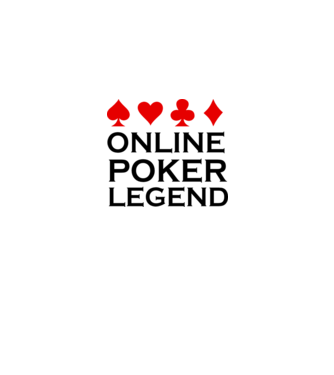 Online Poker Legend model alb pe tricou
