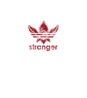 stranger things logo model negru pe tricou