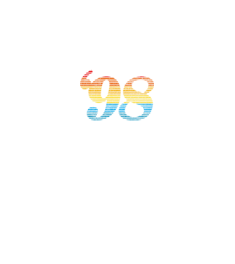 Retro Birthday 1998 model negru pe tricou