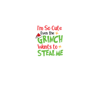 So cute Grinch model negru pe tricou