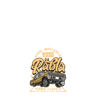 Rablă 1955 model negru pe tricou