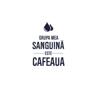 Grupa mea sanguină este cafeaua model gri pe tricou