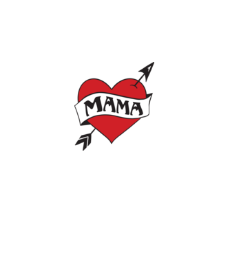 mama model alb pe tricou
