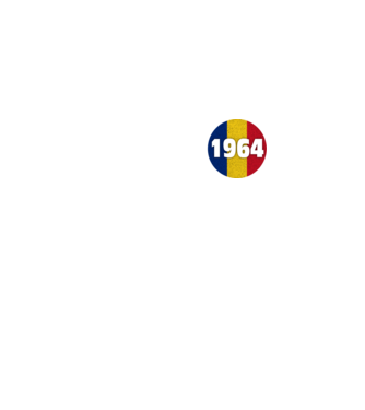 made in 1964 retro vintage model albastru jeanși pe tricou