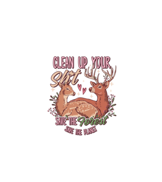 Save the forest model alb pe tricou