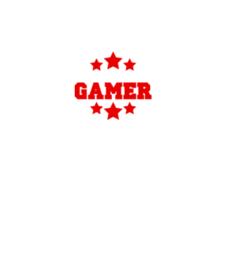 Natural born gamer model negru pe tricou