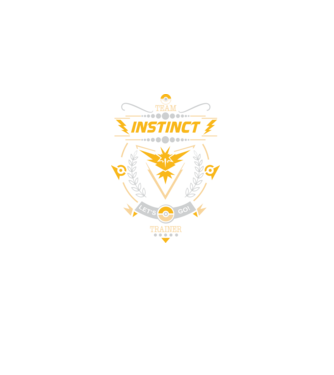 Instinct team model negru pe tricou