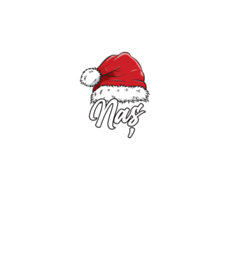 naș Santa Hat model turcoaz pe tricou