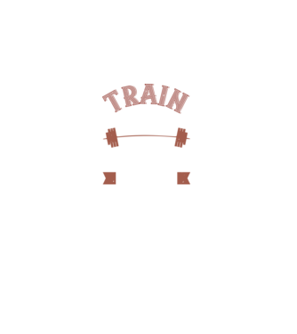 Train Hard model negru pe tricou