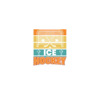 Ice Hockey model albastru jeanși pe tricou