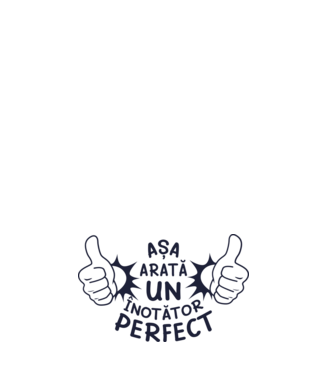 Așa arată un ÎNOTĂTOR perfect model negru pe tricou