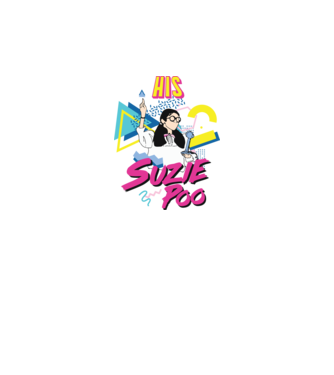 Stranger couple 80s retro Suzie model alb pe tricou
