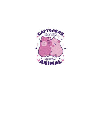 Capybaras are my spirit animal model gri pe tricou