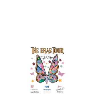 Taylor Swift eras fairy model alb pe tricou