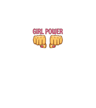 Girl Fist model gri pe tricou