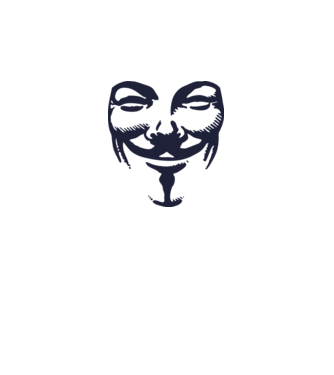 vendetta mask model gri pe tricou