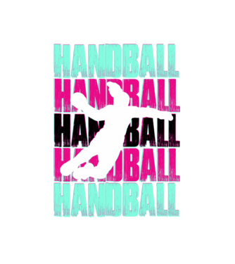 handball model alb pe tricou
