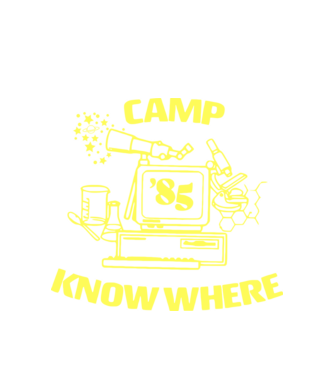 camp nowhere 85 stranger things model alb pe tricou