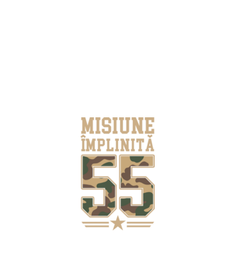 Misiune împlinită 55 model negru pe tricou