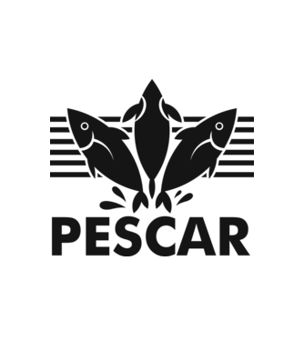 Pescar original model alb pe tricou