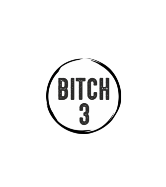 BITCH 3 model gri pe tricou