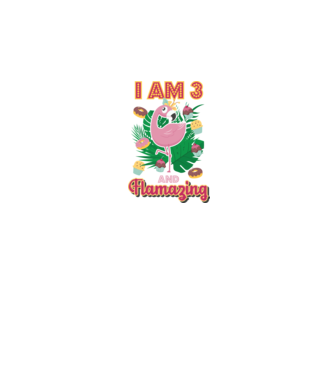 FLAMAZING Birthday 3 Years old model alb pe tricou