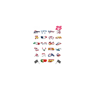 MOTOGP 25 CALENDAR Negru model negru pe tricou