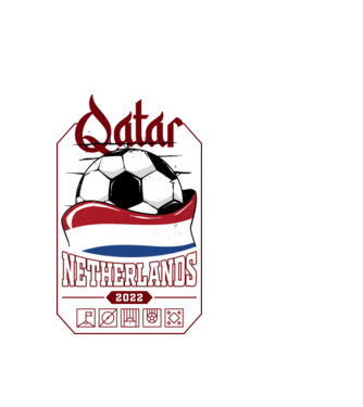 Qatar teams Netherlands model alb pe tricou
