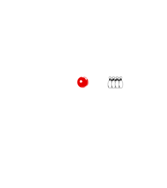 Bowling EKG model negru pe tricou