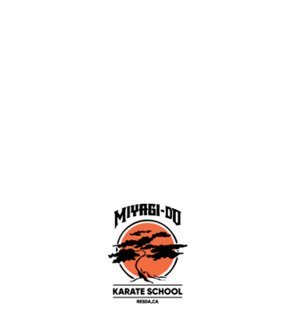 Miyagi-do karate school model negru pe tricou