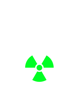 Atom model alb pe tricou