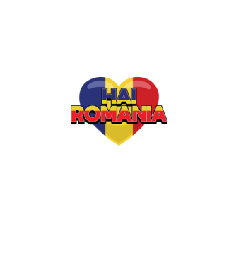 Romania heart model albastru jeanși pe tricou