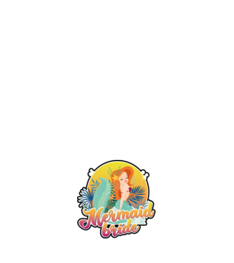 Mermaid bride hawaii model negru pe tricou