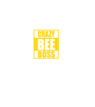 Crazy bee boss model negru pe tricou