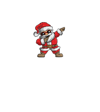 Santa dab model turcoaz pe tricou