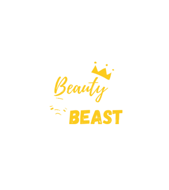Wake Up Beauty Time To Beast model negru pe tricou