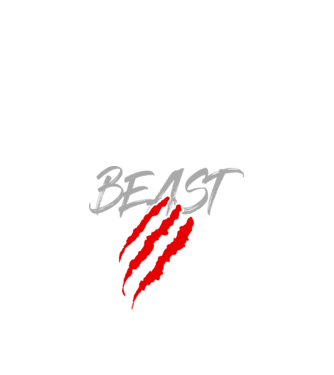 Beast model negru pe tricou