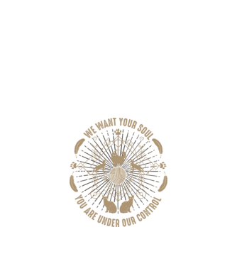 We want your soul model negru pe tricou