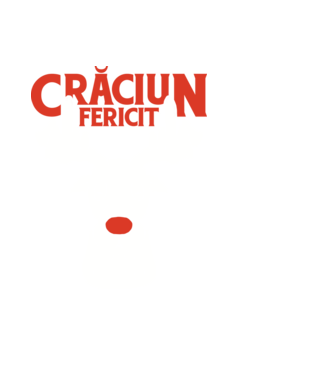 Căprioară de Crăciun antisocială model negru pe tricou
