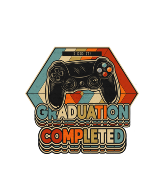 Graduation Completed model alb pe tricou