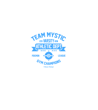 Mystic champions model negru pe tricou