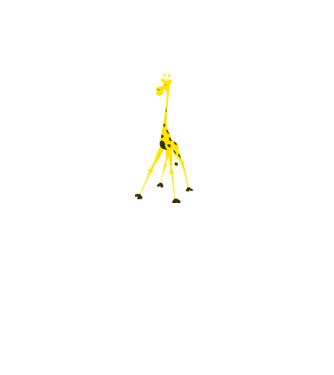 Giraffe model roz pe tricou