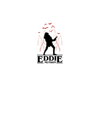 eddie munson stranger things model gri pe tricou